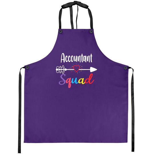 Accountant Squad Team Funny Back To School Teacher Supplies Apron