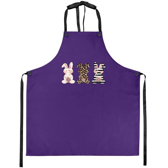Easter Bunny Rabbit Trio Cute Easter Apron