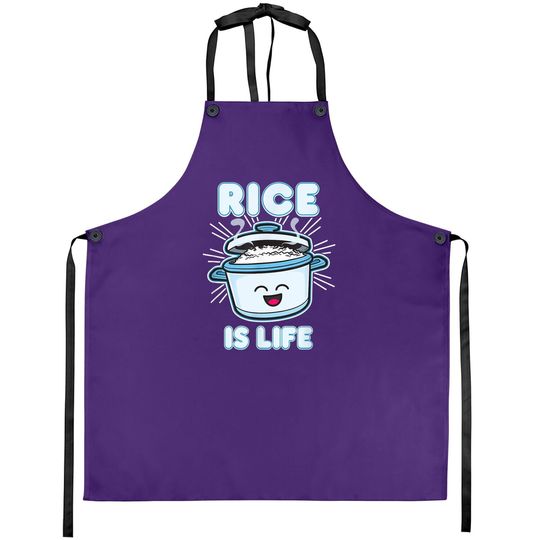Rice Is Life Filipino Apron Food Philippines Gift Kawaii Top Apron