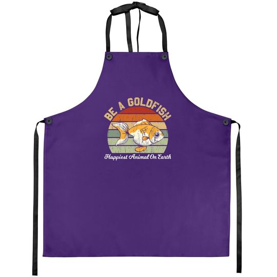 Be A Goldfish For A Soccer Motivational Quote Apron