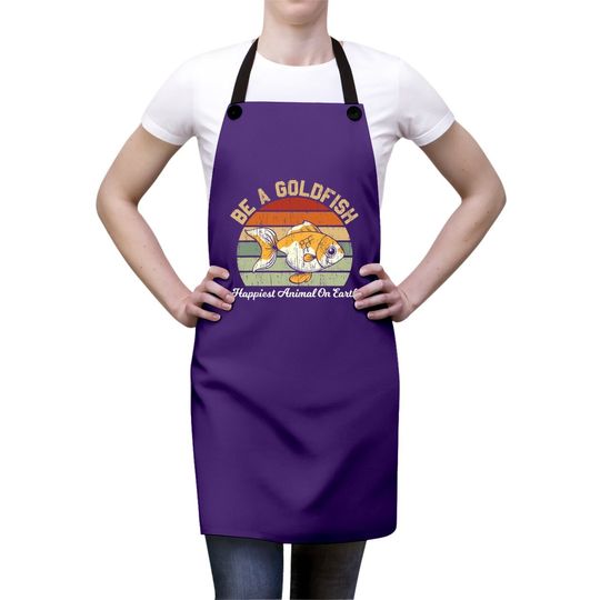 Be A Goldfish For A Soccer Motivational Quote Apron
