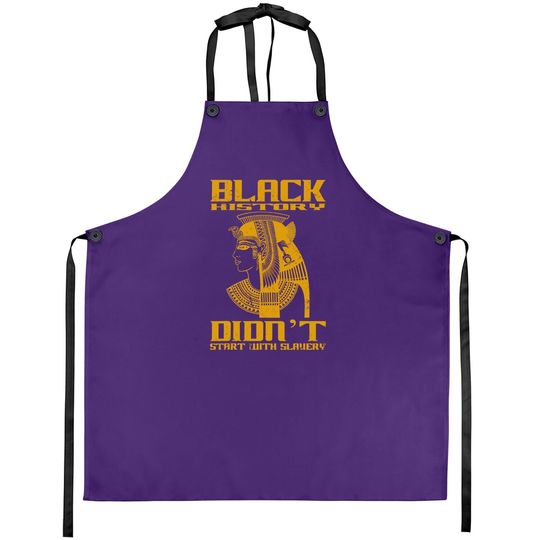 Black History Didn't Start With Slavery Apron