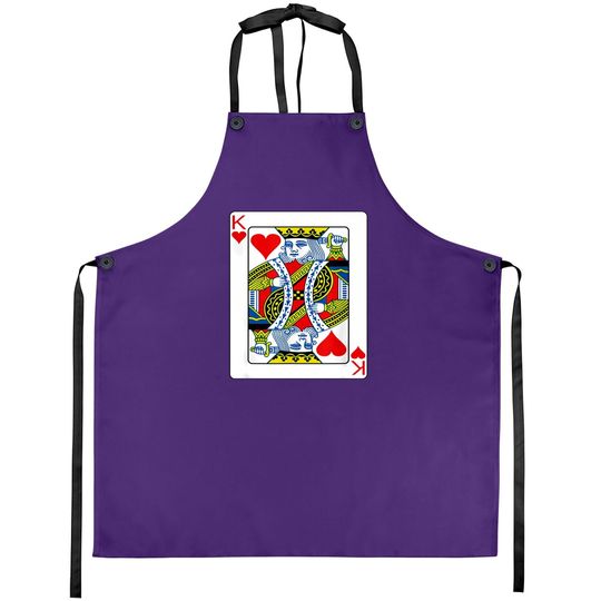 King Of Hearts Playing Card Apron