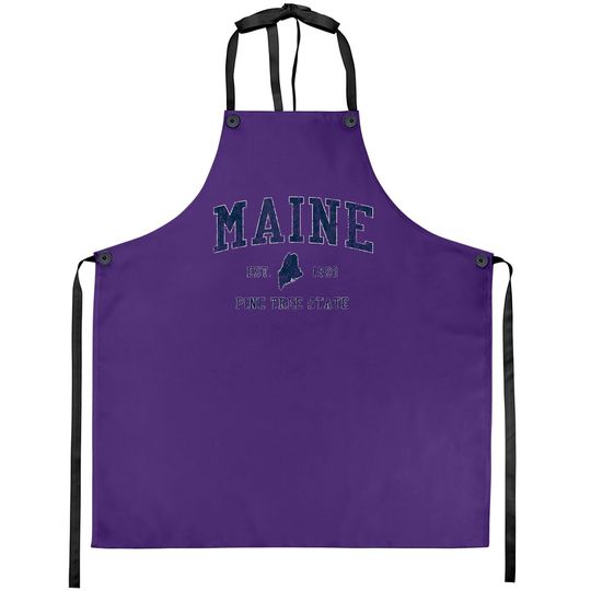 Retro Maine Vintage State Apron