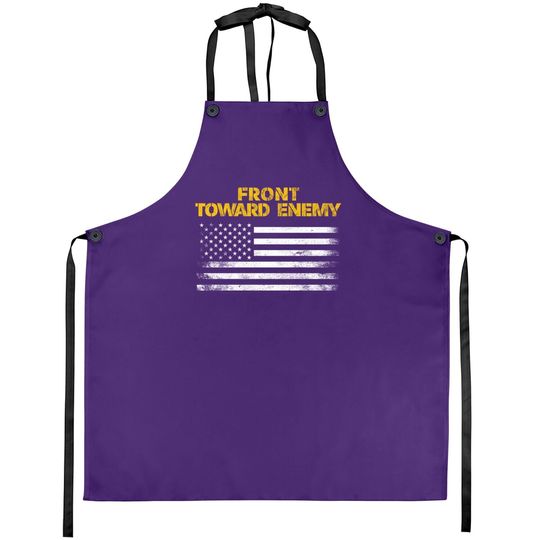 Front Toward Enemy Claymore Mine American Flag Apron