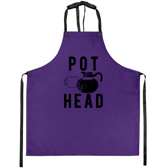 Pot Head Coffee Funny Apron