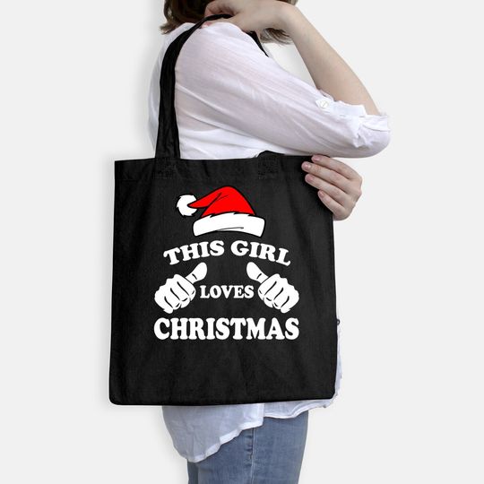 This Girl Loves Christmas Fitted Scoop Bags