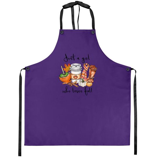 Just A Girl Who Loves Fall Hello Autumn Apron