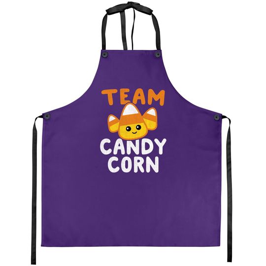 Halloween Team Candy Corn Funny Lazy Apron