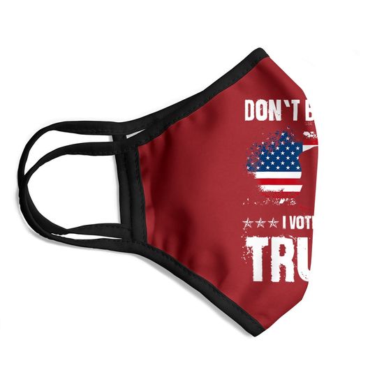 Retro I Voted For Trump Flag Made In Usa, Don't Blame Me Face Mask