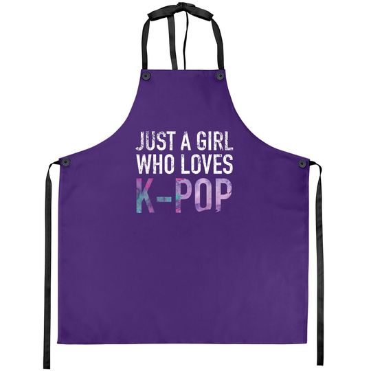 Bts Just A Girl Who Loves K-pop Apron
