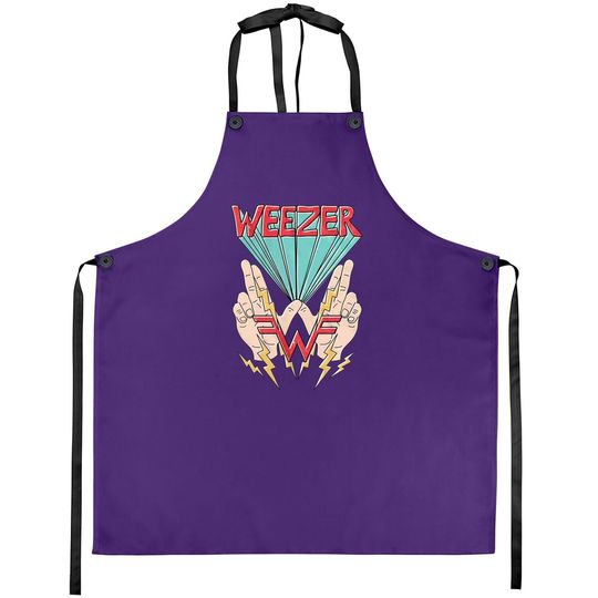 Weezer W Hand Logo Apron