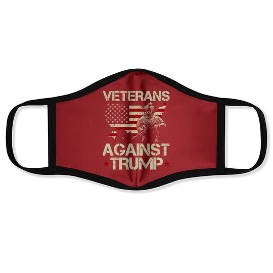 Veterans Against Donald Trump Face Mask