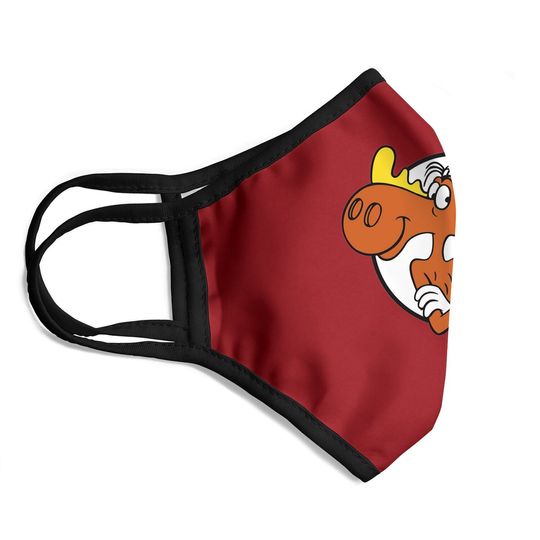 Rocky And Bullwinkle Face Mask You Can Count On Bullwinkle And Me Face Mask