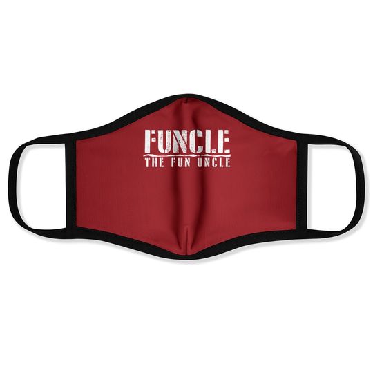 Funcle The Fun Uncle Family Joke Cotton Face Mask