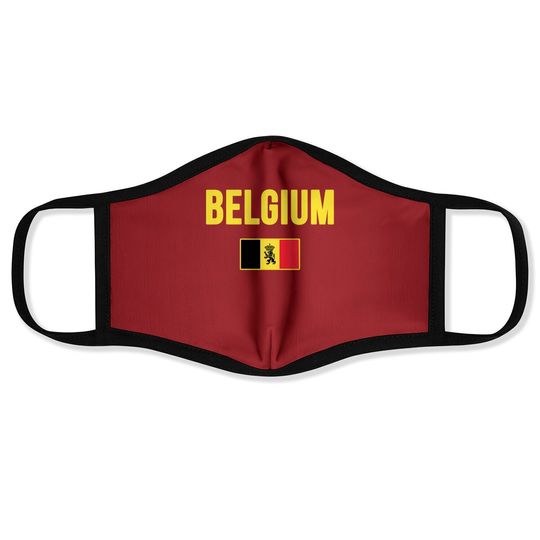 Belgium Flag Souvenir Face Mask