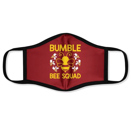 Bumble Bee Squad Team Group Family & Friends Face Mask