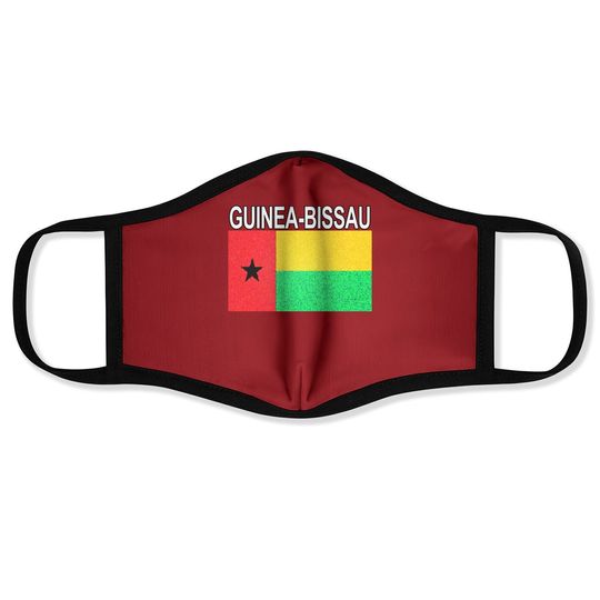 Guinea-bissau Flag Artistic Design Face Mask