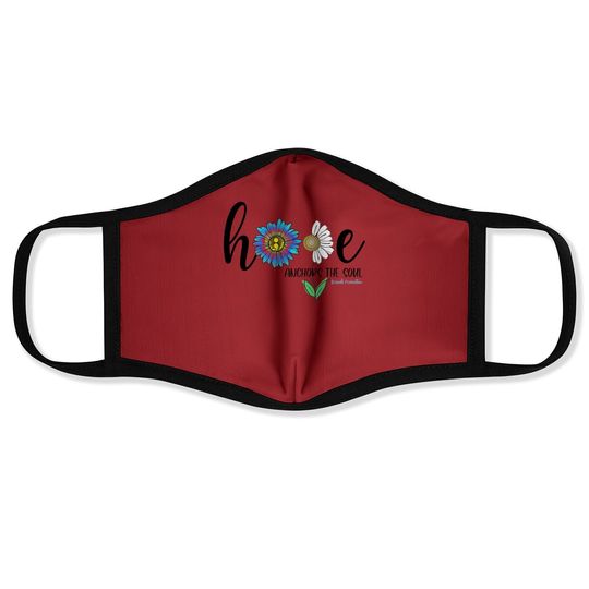 Hope Anchors The Soul Daisy Suicide Prevention Awareness Face Mask