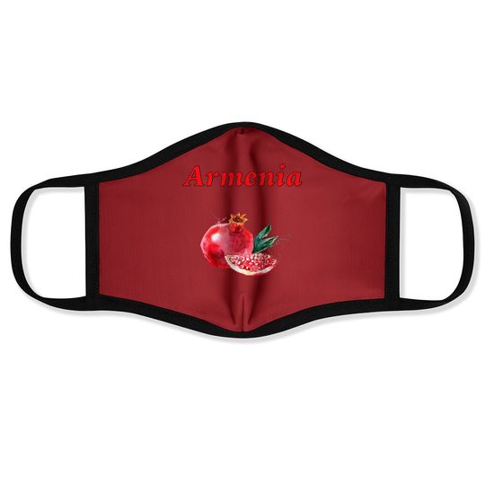 Free Defend Support Armenia National Fruit Pomegranate Face Mask