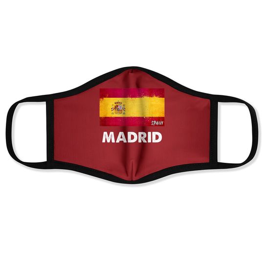 Madrid Spain Face Mask
