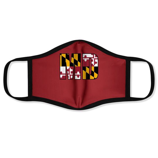 Maryland State Flag Md Baltimore Pride Face Mask