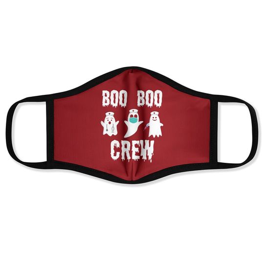 Halloween Nurse Costume Boo Boo Crew Face Mask