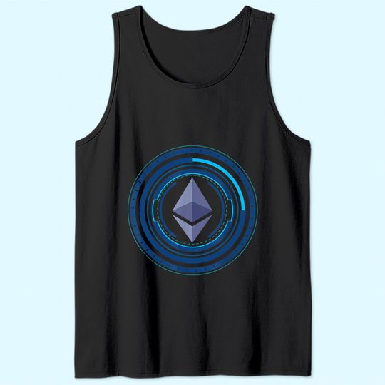 Ethereum ETH Crypto Trader Space To Moon Rocket Freedom Gift Tank Top
