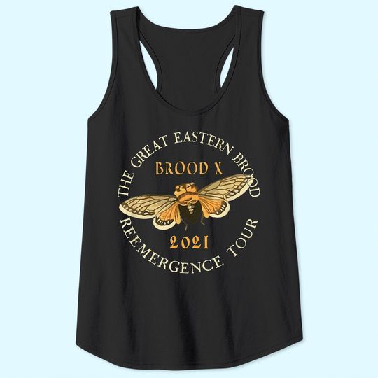 Cicada Men's Tank Top The Great Eastern Brood X 2021 Reemergence Tour