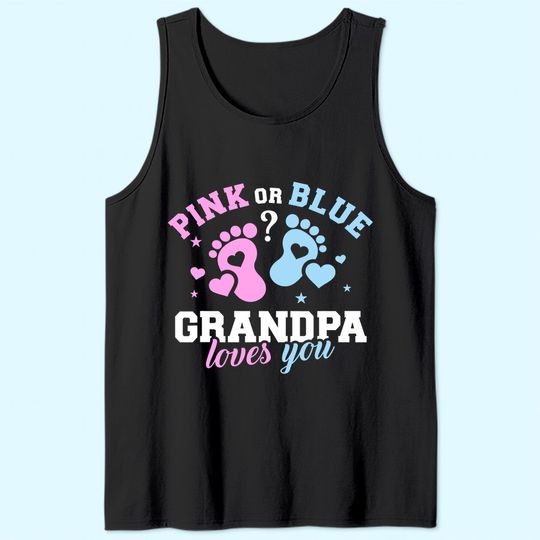 Gender reveal grandpa Tank Top