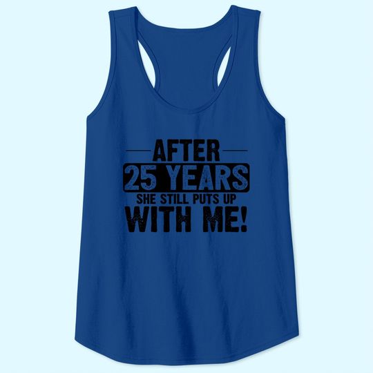 25th Anniversary 25 Years Marriage Husband Tank Top
