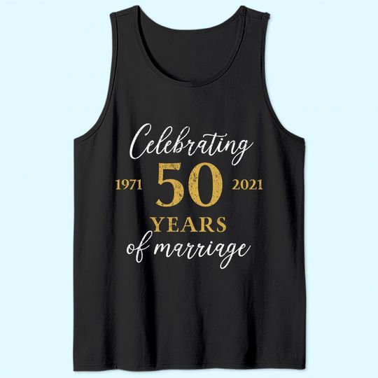 1971 Celebrating 50th Wedding Anniversary Men's Tank Top