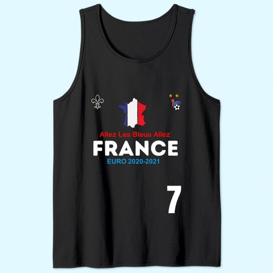 Euro 2021 Men's  Tank Top France Flag Football