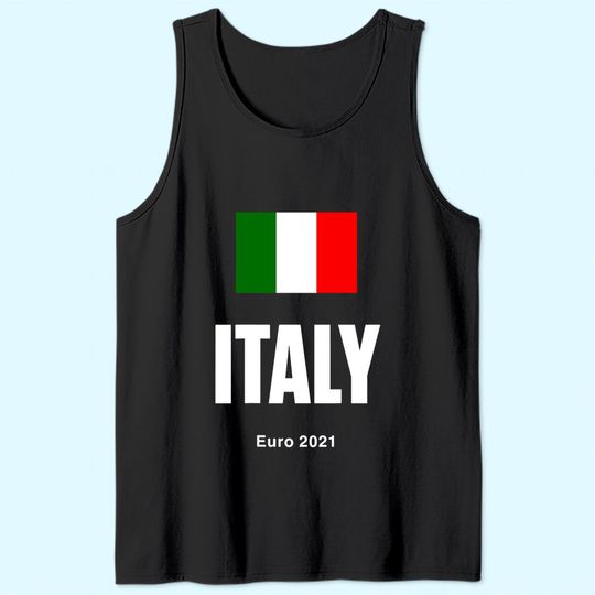 Euro 2021 Men's Tank Top Italy Double Sided Team Flag