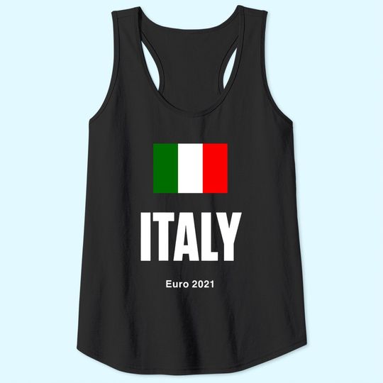 Euro 2021 Men's Tank Top Italy Double Sided Team Flag