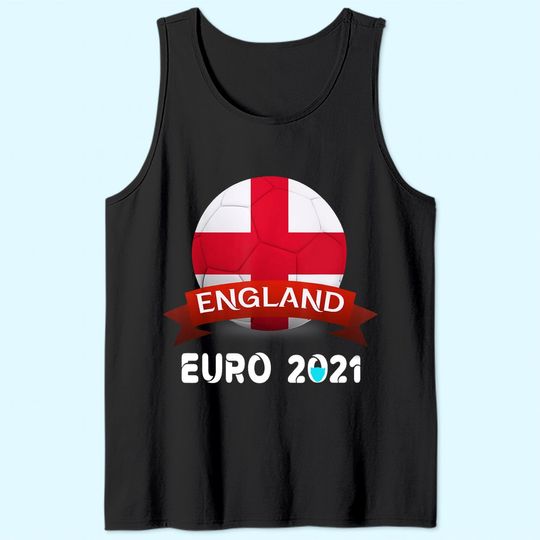 Euro 2021 Men's Tank Top England Flags Soccer