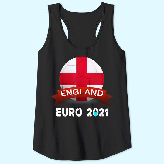 Euro 2021 Men's Tank Top England Flags Soccer