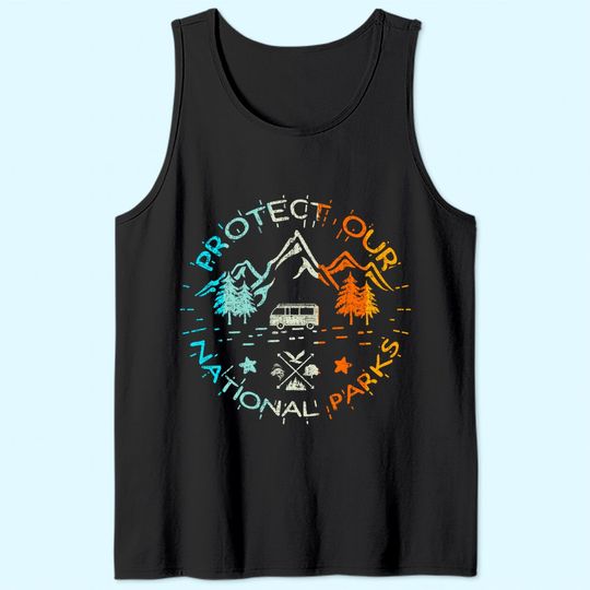 Protect Our US 59 National Parks Preserve Camping Hiking Tee Tank Top