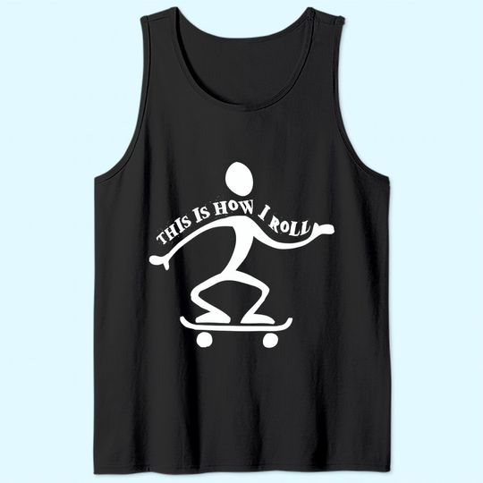 Skate Board Skater Gifts For Teens Skateboard Boys Clothes Tank Top
