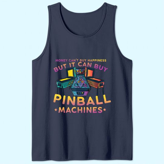 Retro Vintage Arcade Gift - Men or Women Pinball Tank Top