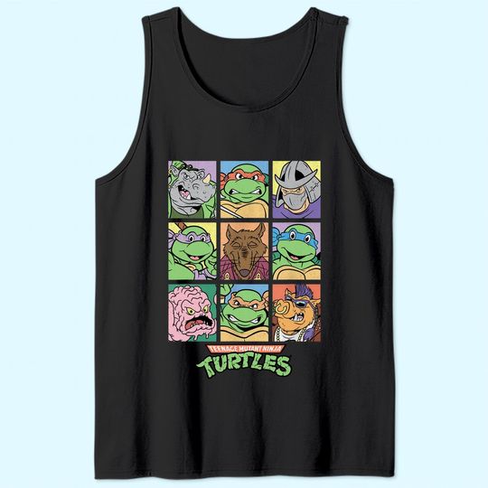 All Characters Square Design Tank Top