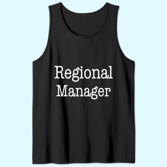 Regional Manager Funny Office Tank Top