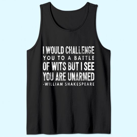 Shakespeare Quote Tank Top