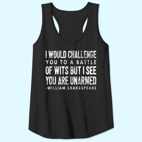 Shakespeare Quote Tank Top