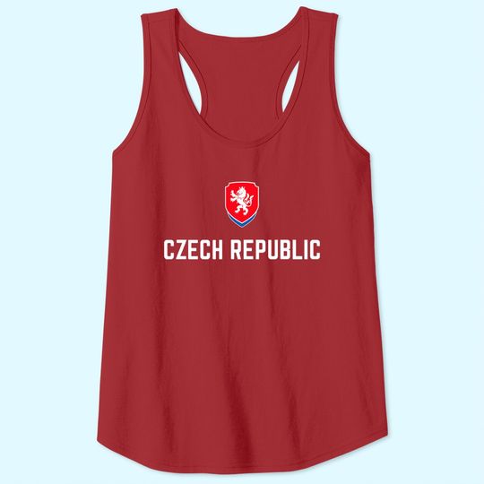 Czech Republic Soccer Jersey 2020 2021 Czechia Football Team Premium Tank Top
