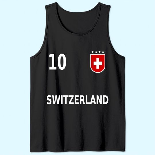Switzerland Suisse Swiss Soccer Jersey 2020 Tank Top