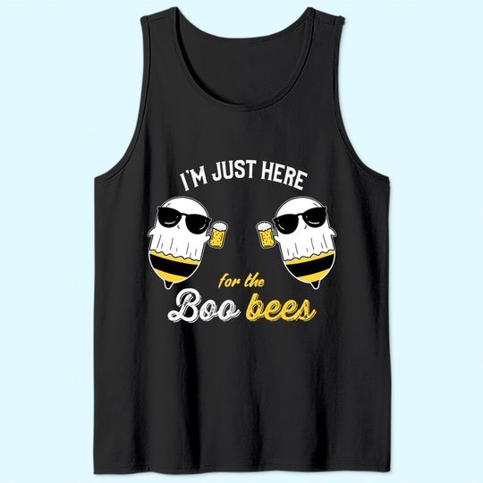 I'm just Here for the Boo Bees Halloween Tank Top