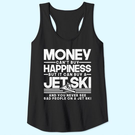 Jet-Ski Happiness Water Sports Design Tank Top