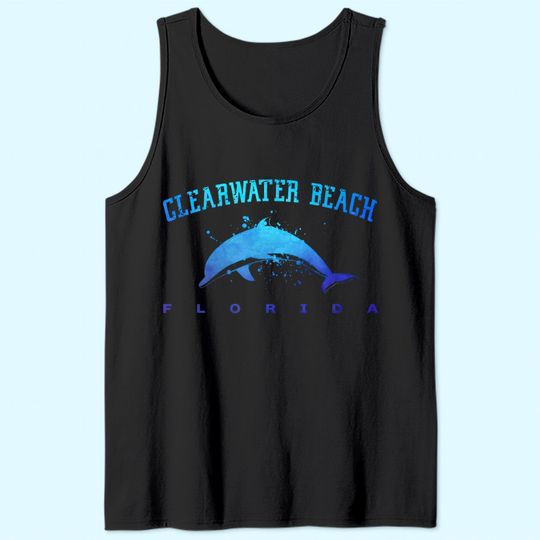 Clearwater Beach Florida Dolphin Lover Scuba Diving Vacation Tank Top