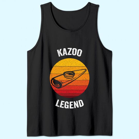 Kazoo Legend Vintage Musical Instrument Tank Top